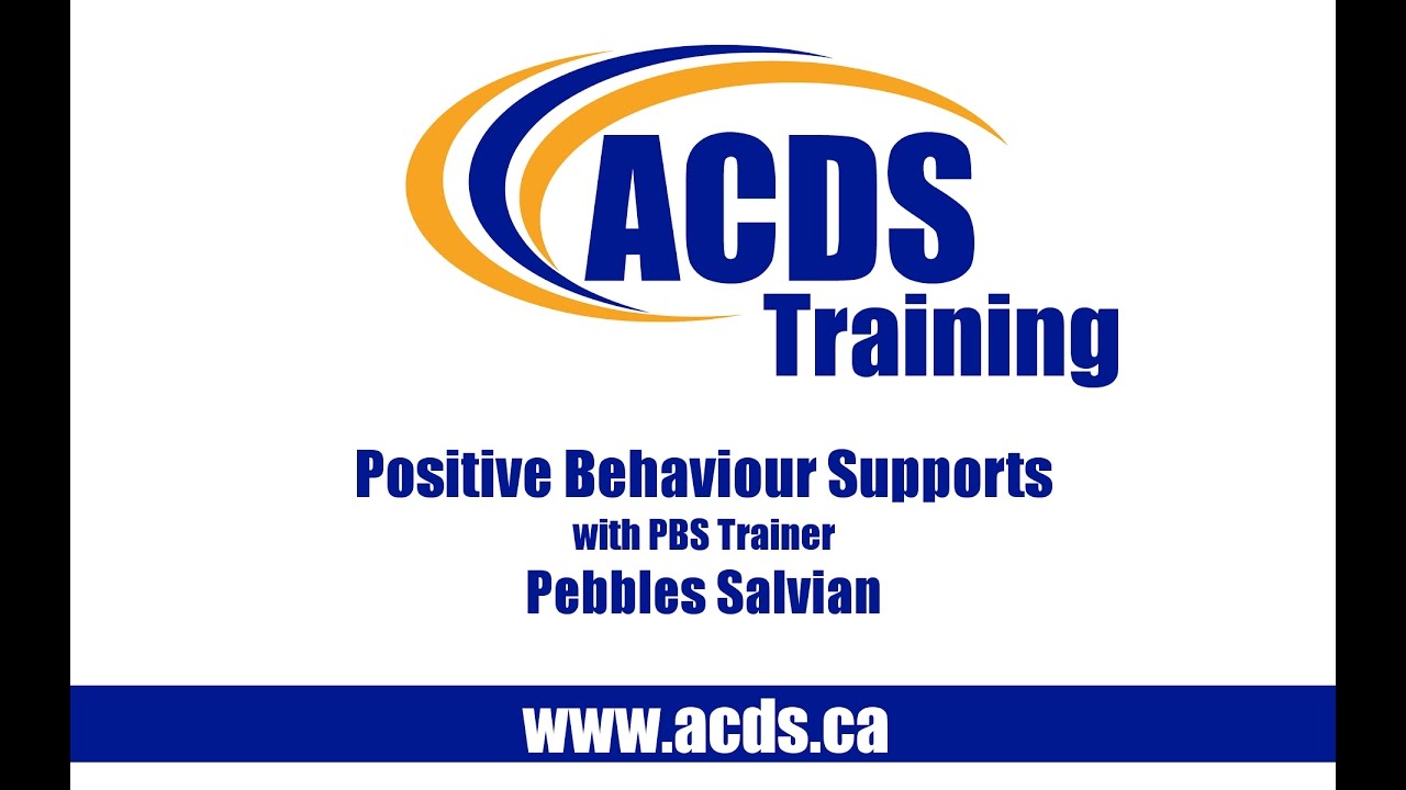 ACDS Positive Behaviour Supports (PBS) Training