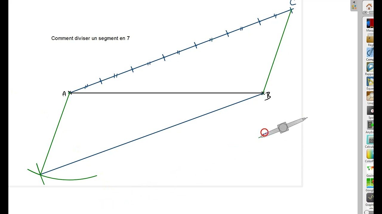 2de Diviser un segment en 7