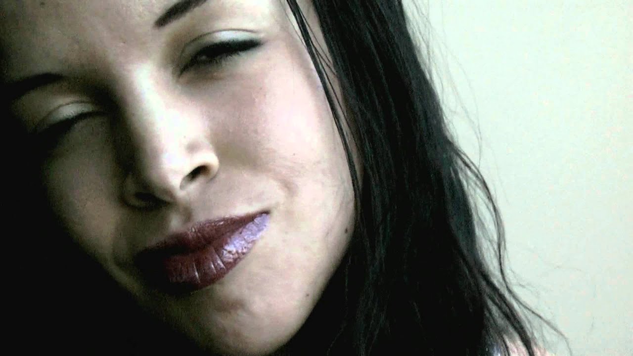 Lipstick Application; Dark Burgundy with Tiffany
