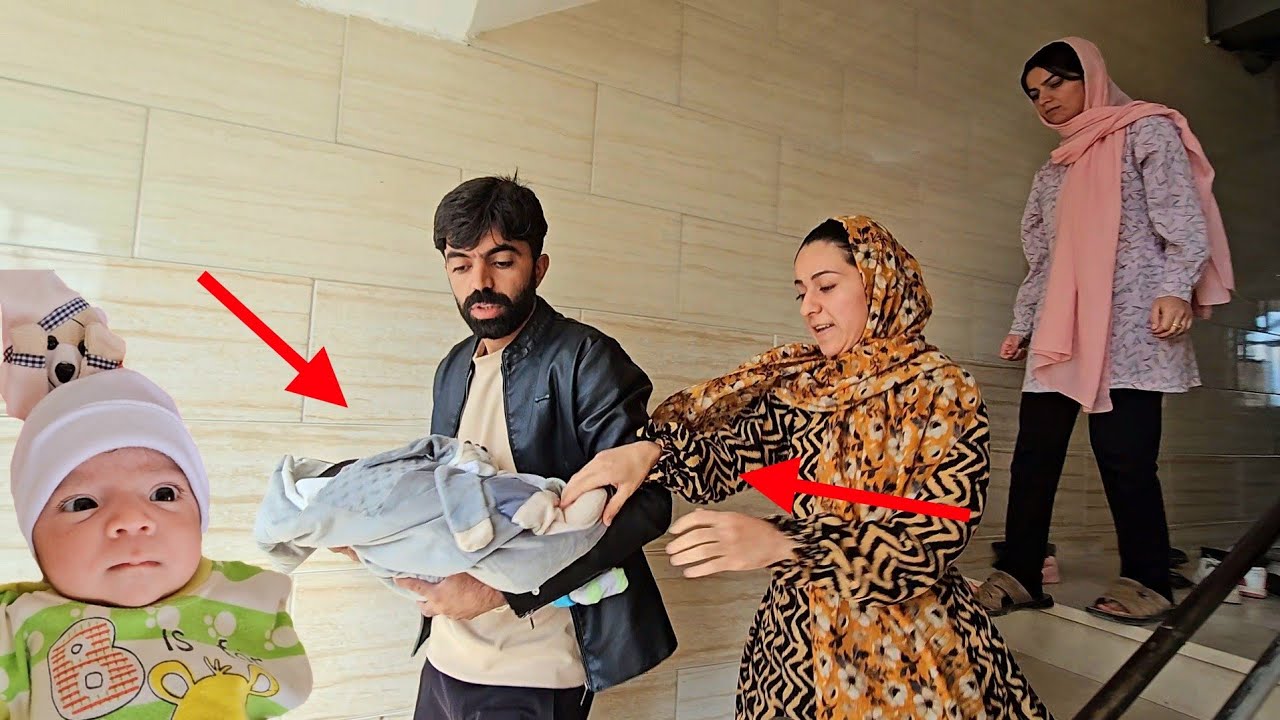 “A joyful moment for the nomadic father: Vali finally finds his newborn.”👶😱