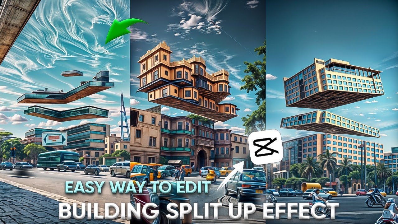 Easy Building Split Up Effect Tutorial in CapCut | Mr. Gueus