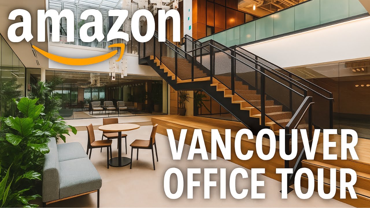 Inside Amazon’s CRAZY New Vancouver Office Featuring a Basketball Court!!