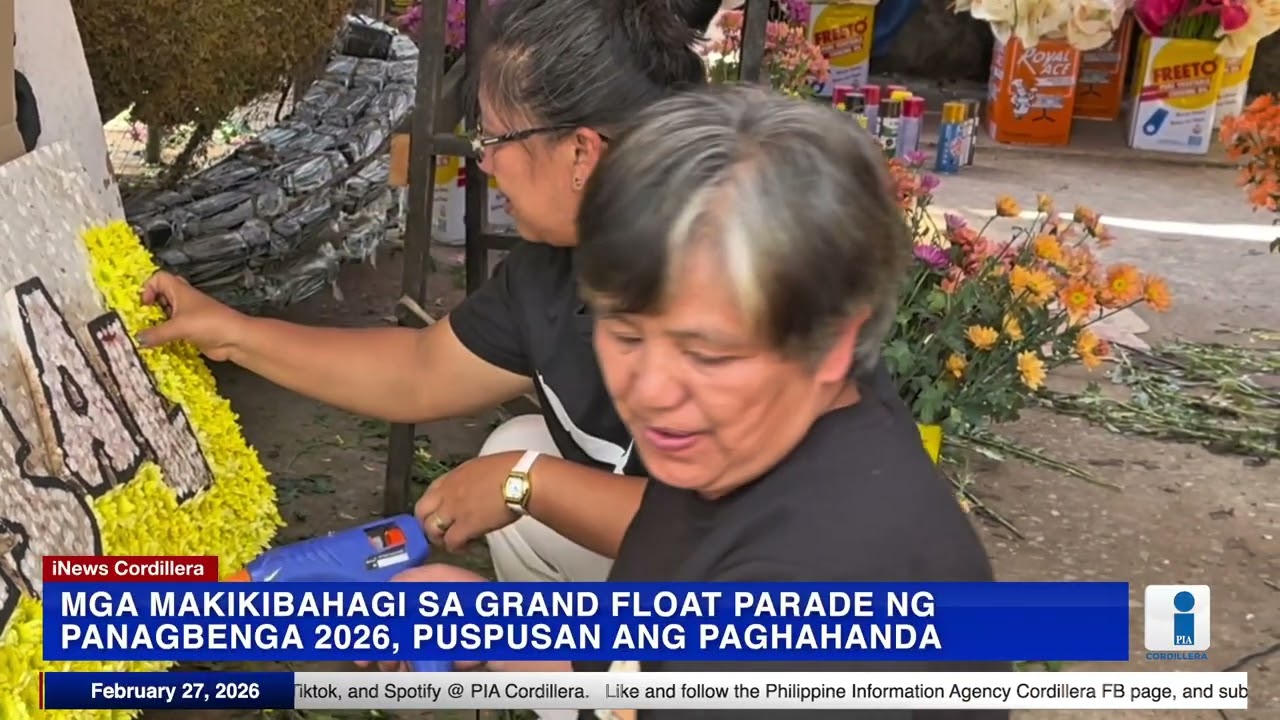 #PIANews | Mga makikibahagi sa Grand Float Parade 2026, puspusan ang paghahanda