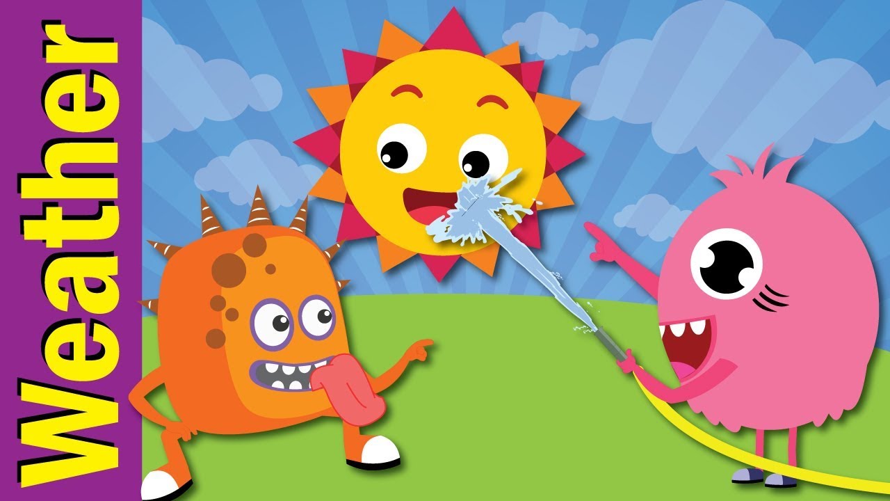 Weather Song for Kids | Sunny, Cloudy, Rainy, Snowy | Kindergarten & ESL | Fun Kids English
