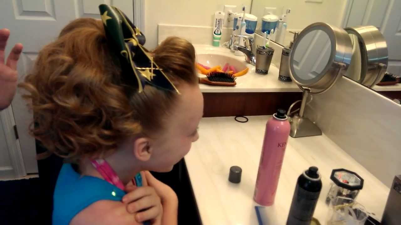Hair Style for 2014 - 2015 Competitive Cheer - Watch this one SECOND