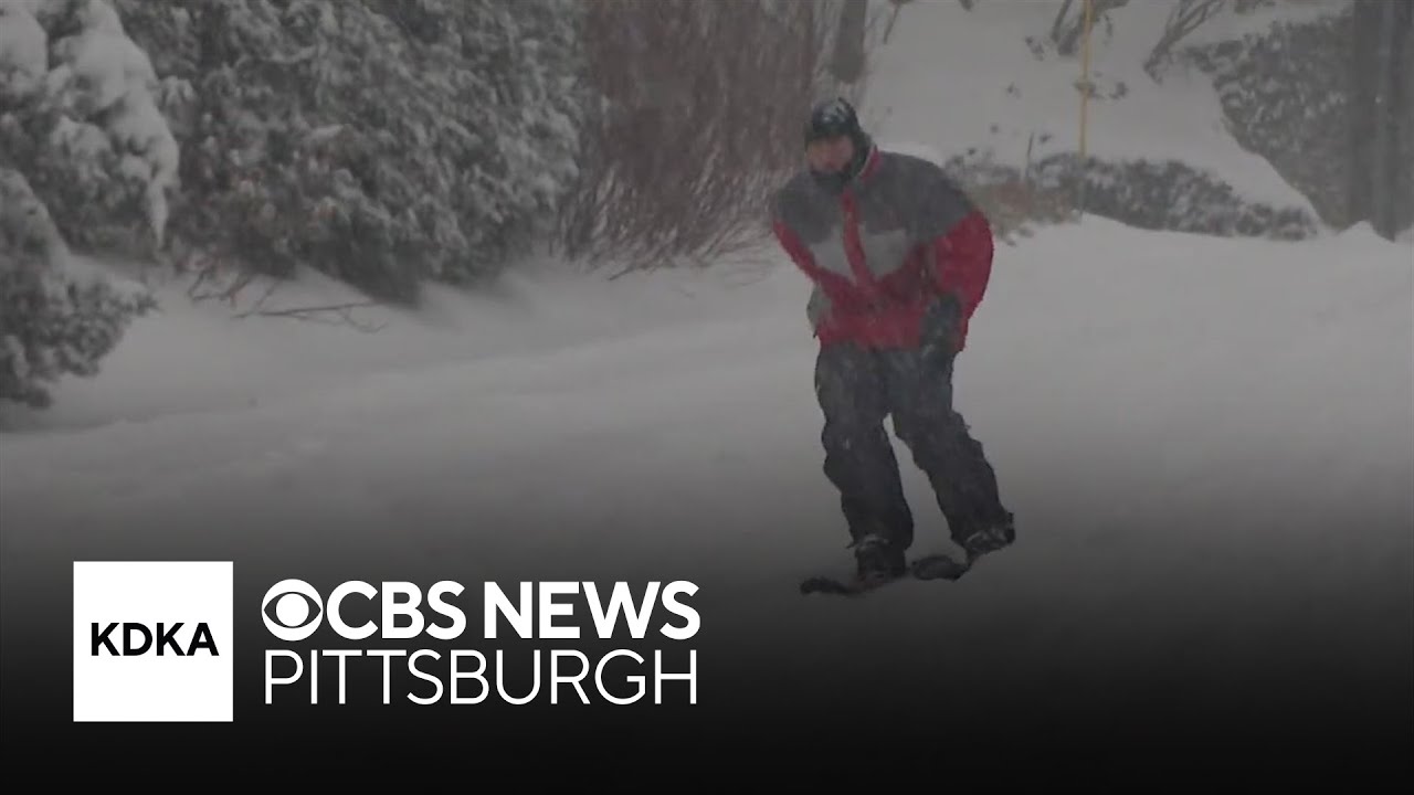 Pittsburghers enjoy the heavy snowfall blanketing western Pennsylvania