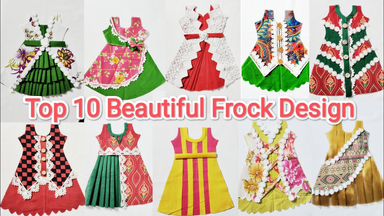 Top 10 Beautiful Frock Design | বেবি ফ্রক ডিজাইন #frock #shorts #sewing 
