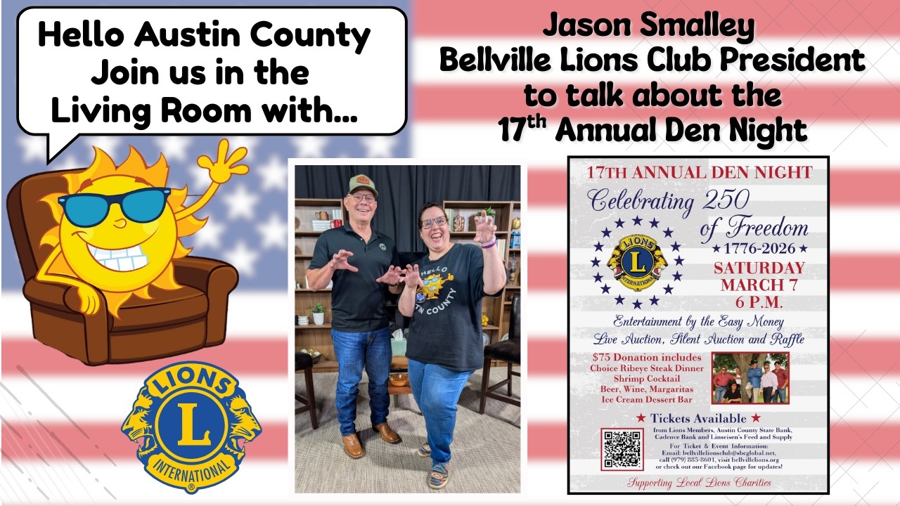 In The Living Room – Bellville Lions Club Den Night with President Jason Smalley