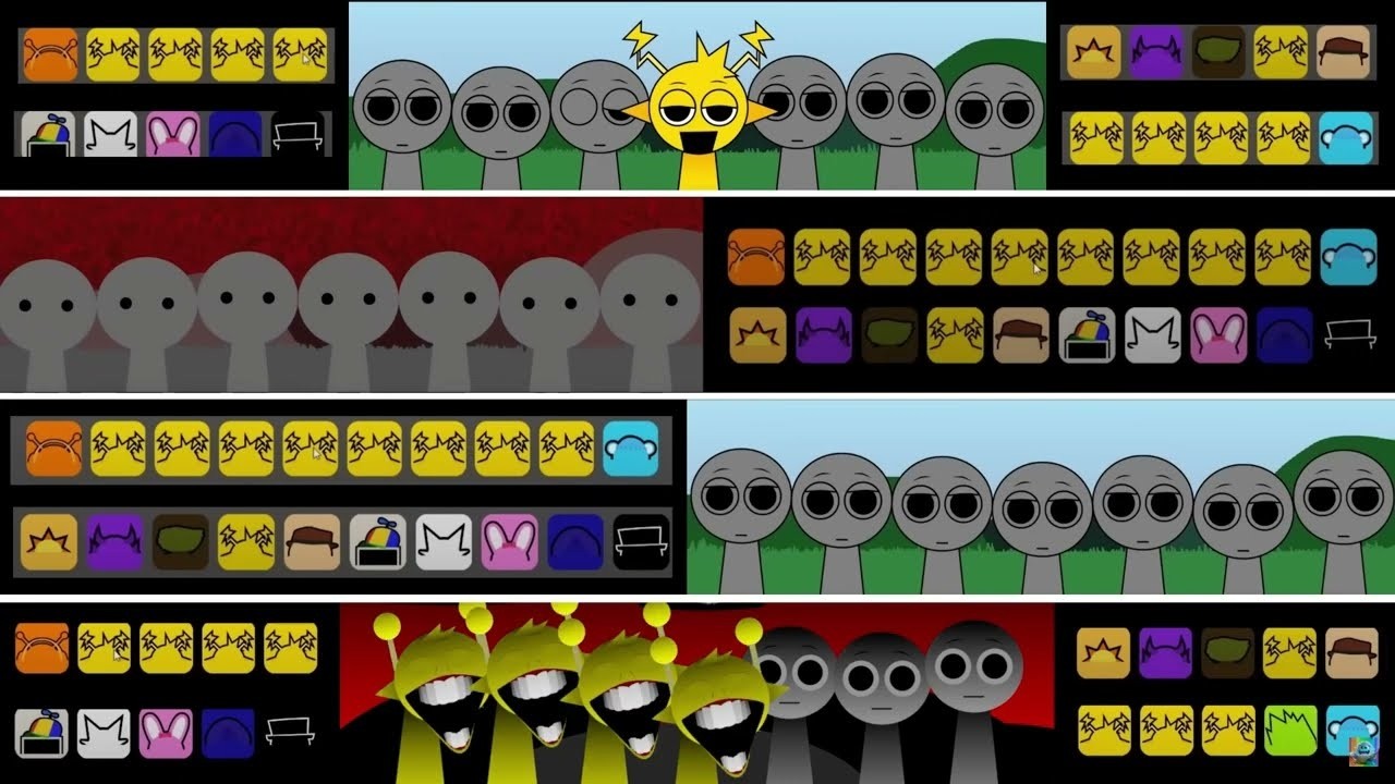Sprunki Retake Simon Vs Retake Simon Different All Character New Version