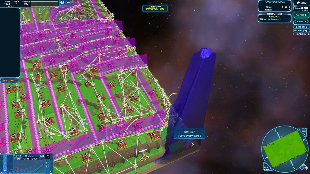 Creeper World 4 - PACursormaze by Stendorf play as the Creeper