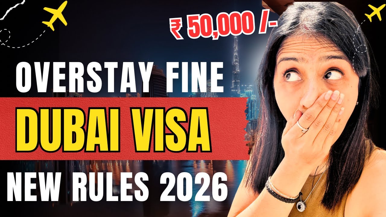 DUBAI VISA OVERSTAY FINE- NEW RULES 2026 | Grace Period, VISIT VISA, JOB VISA Updates