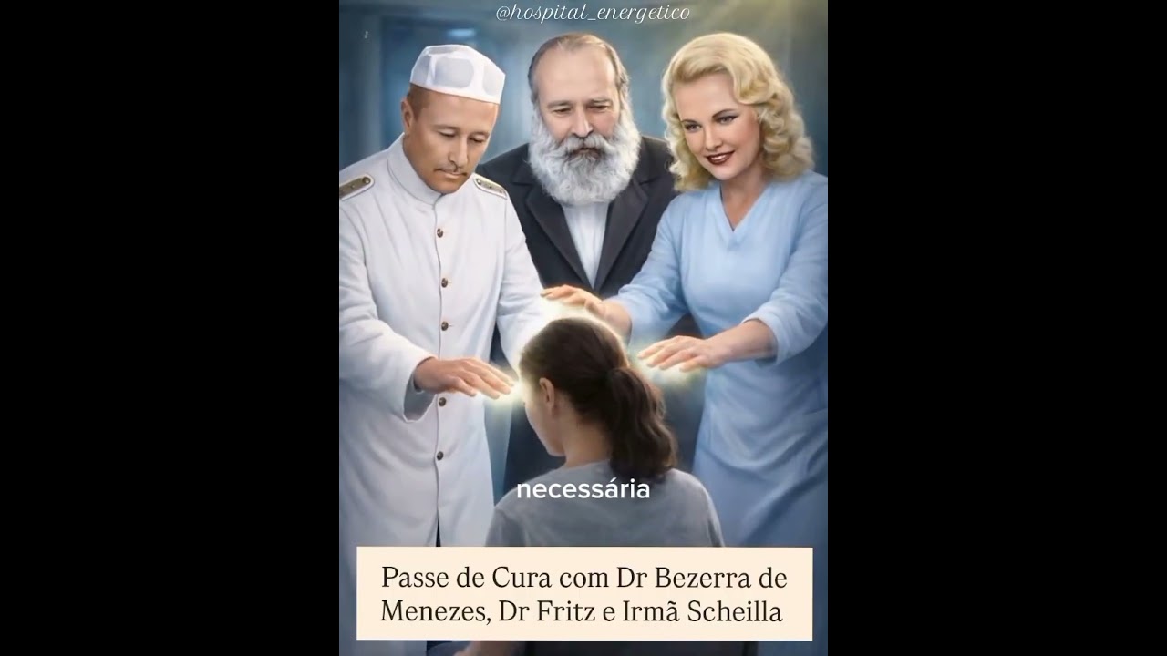 Passe de Cura com o Dr Bezerra de Menezes, Irmã Scheilla e Dr Fritz
