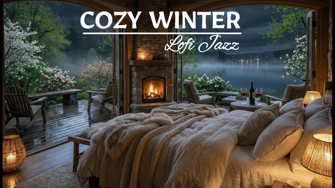 COZY WINTER JAZZ ❄️ 1 Hour Smooth Instrumental Mix for Deep Focus & Relaxation