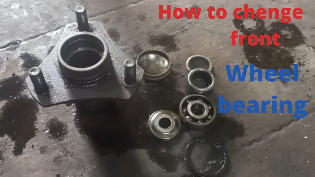 How to change front wheel bearing Diesel Auto rikhshaw service and repairing