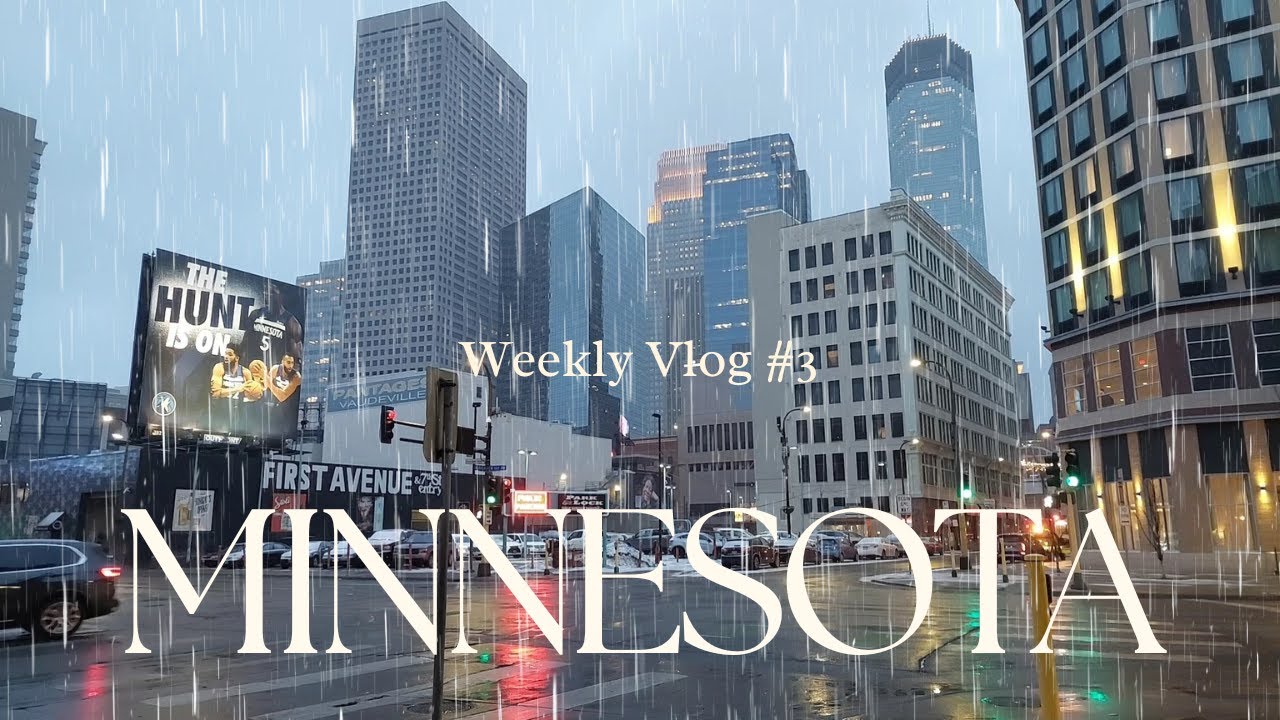 Exploring Rainy Downtown Minneapolis On ( February 27, 2024 ) ☔️ US CITY