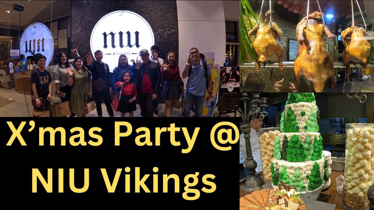 A Filipino Company Christmas Party You Don’t See Every Day | NIU Vikings Buffet Experience