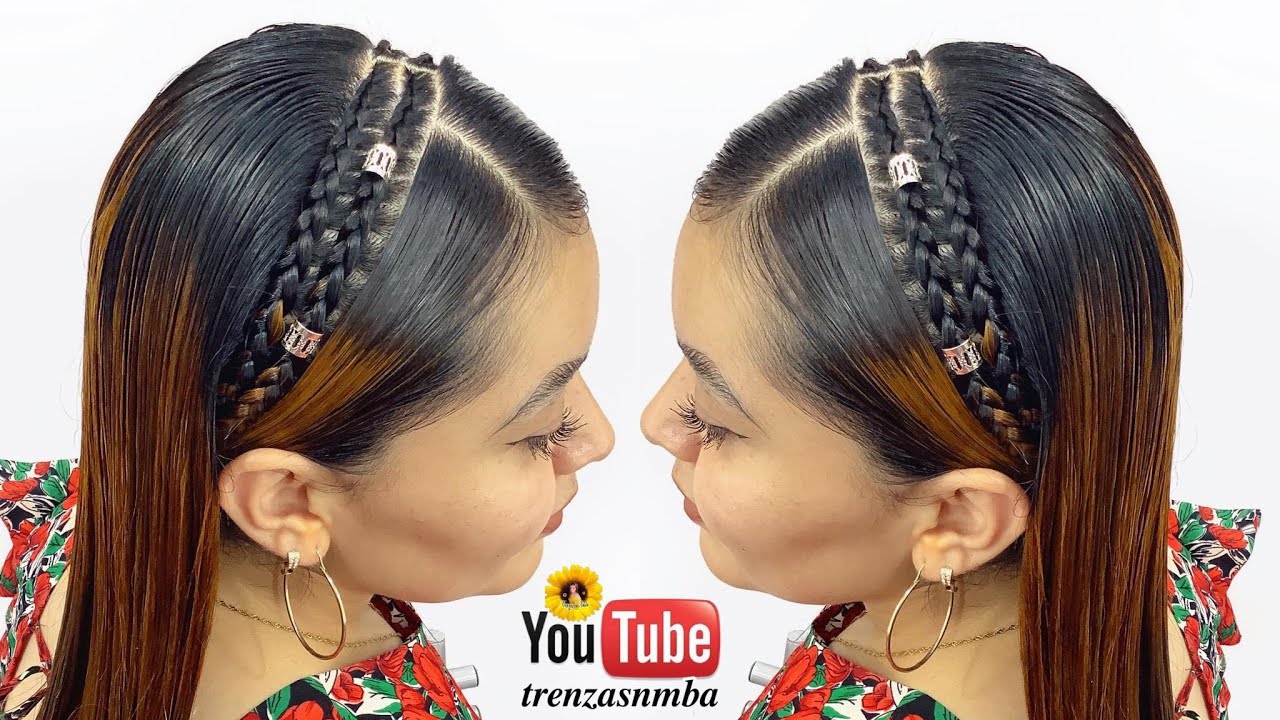 Peinados para niñas con trenza diadema fácil ❤️