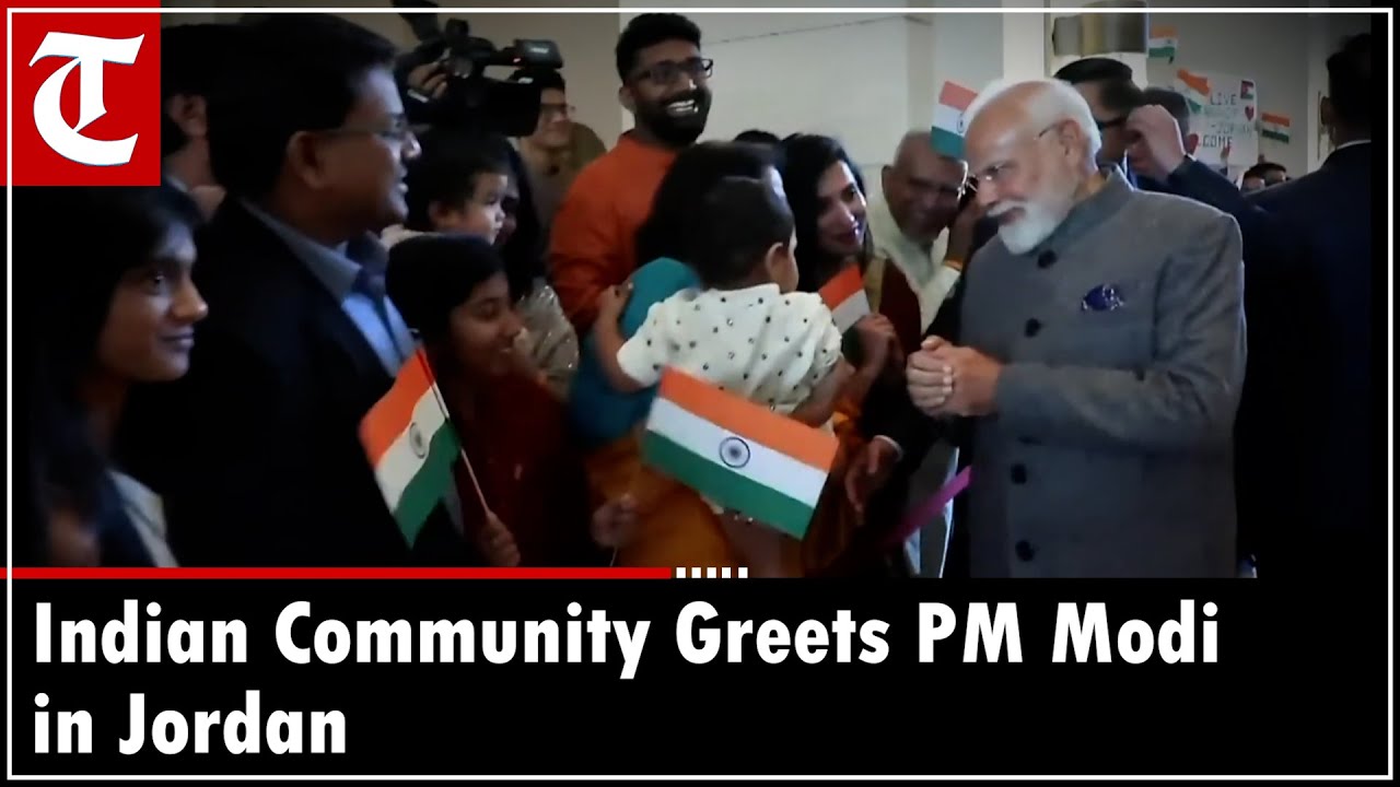 PM Modi LIVE: Warm Welcome by Indian Community in Amman, Jordan