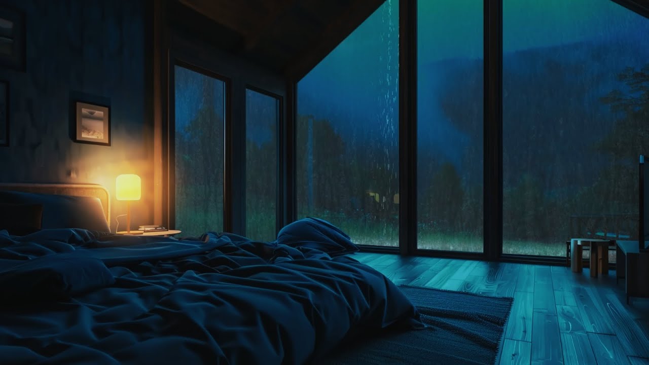 Cozy Rainy Night 🌧️ Relaxing Music Beautiful Piano Music Stress Relief, Deep Sleep & Study