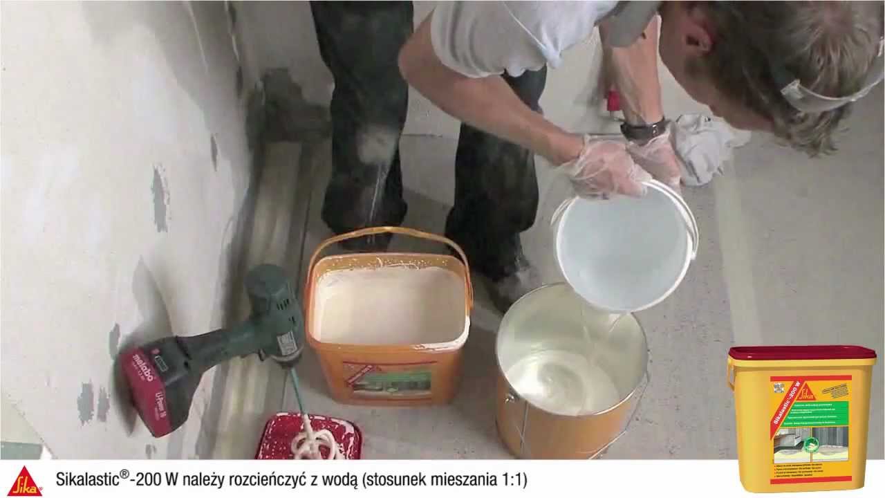 Izolacja w płynie do kuchni, łazienek, pralni prysznicy SikaLastic - 200 W