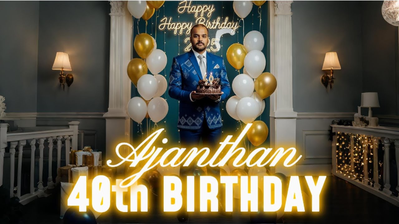 A Special Birthday Surprise for🍾 S. Ajanthan | 4️⃣0️⃣th Birthday 💐Celebration | December 21, 2025 