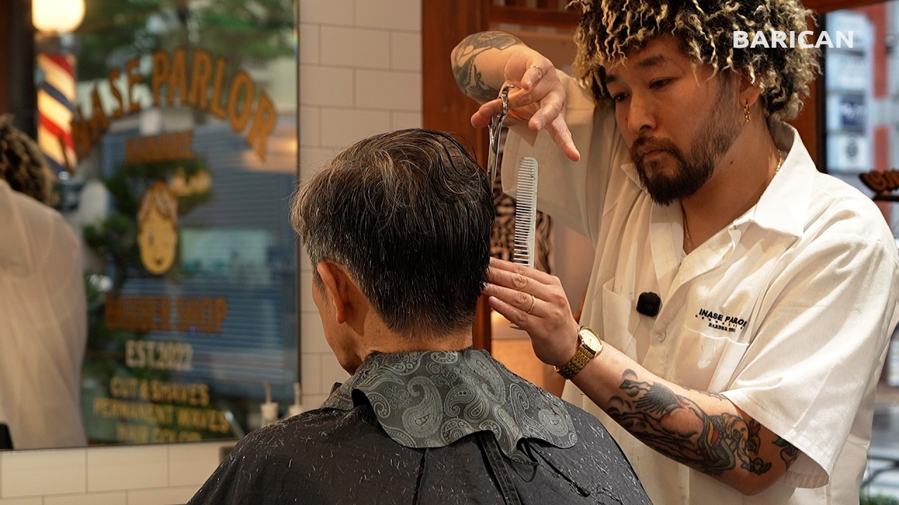 【メンズヘアセット】男の社交場「INASE PARLOR BARBER SHOP HANARE」でクラシックスタイル | 阿佐ヶ谷 理容室 床屋