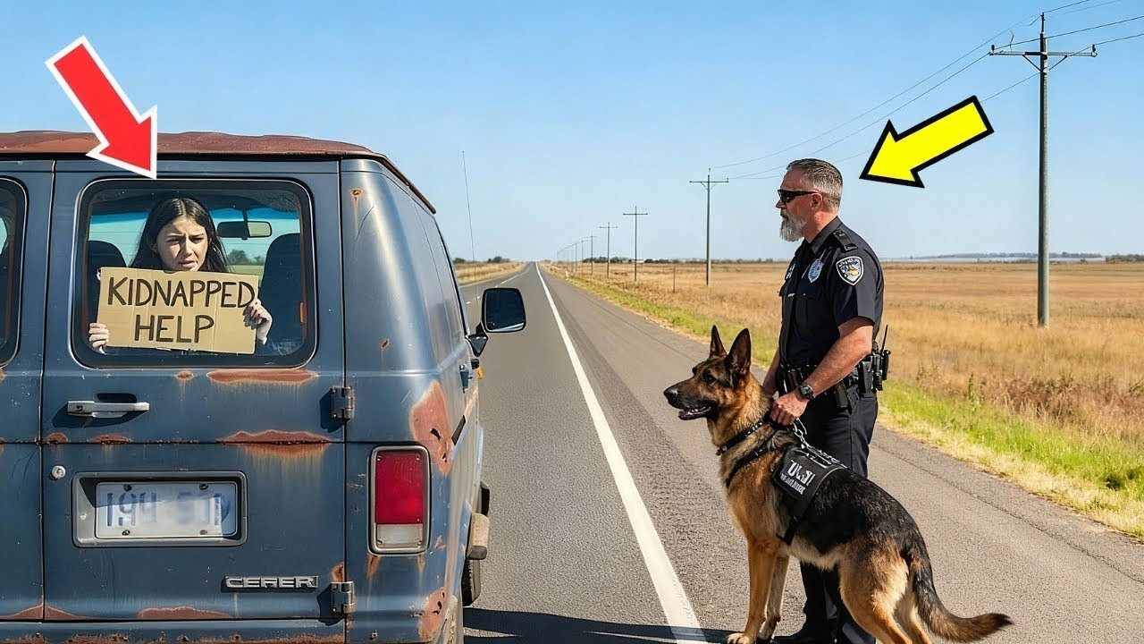 Niña secuestrada dio señal al perro policía — la acción del oficial sorprendió a todos.