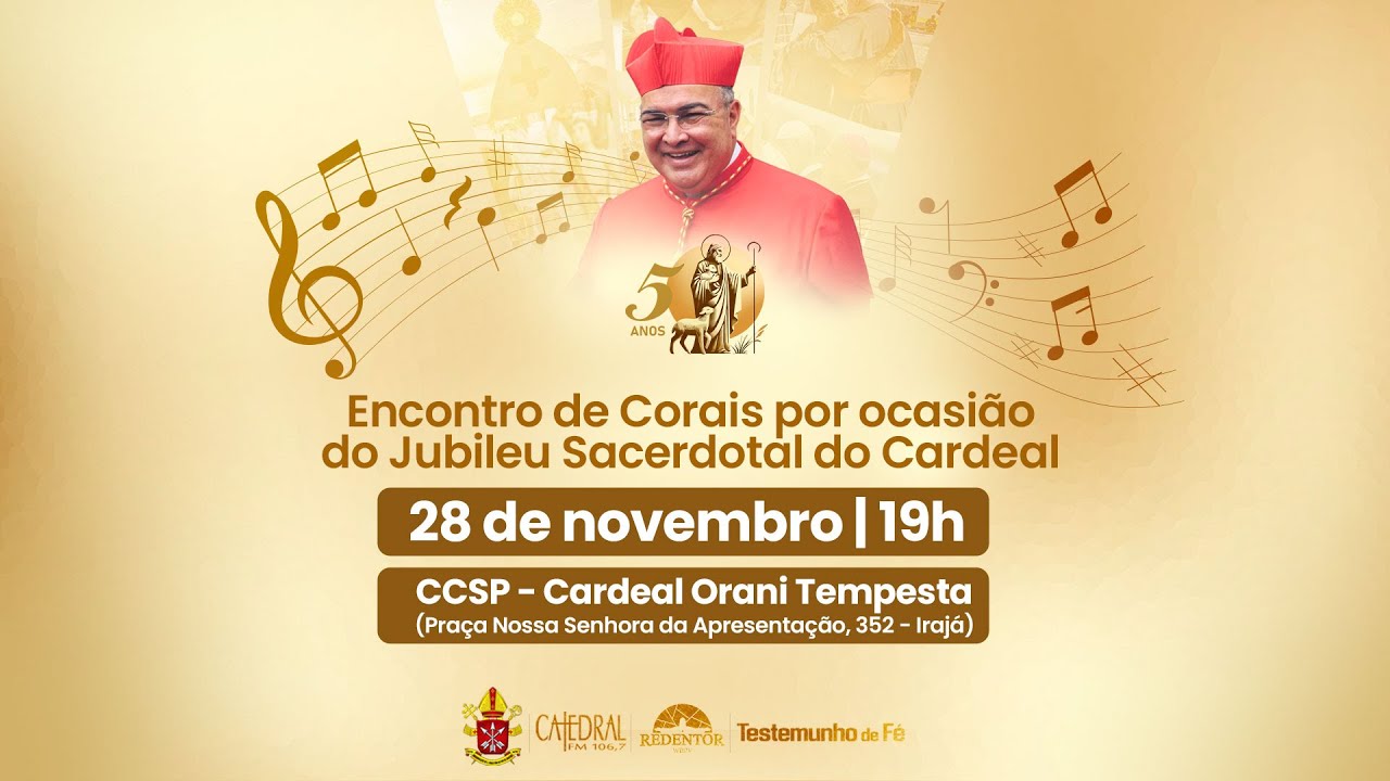 Corais homenageiam os 50 anos de sacerdócio de Dom Orani | ArqRio | 28/11/2024