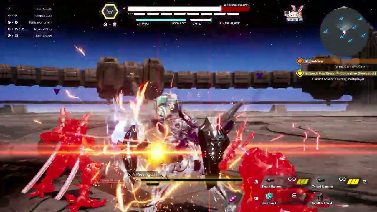 Daemon X Machina Titanic Scion Brawler Build Against Secret Boss Fight |Hard Difficulty|