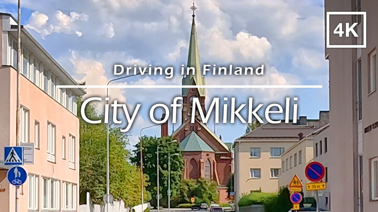 Driving in City of Mikkeli, Finland - 4K