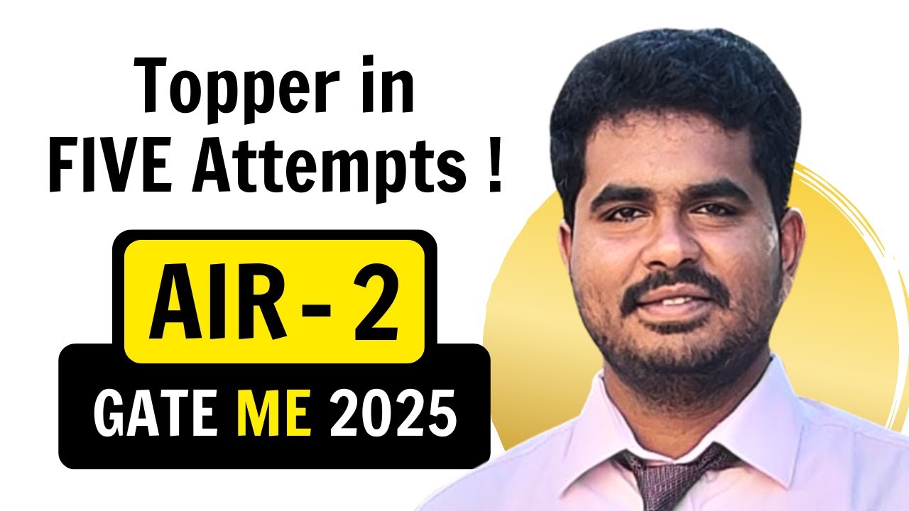 AIR - 2, GATE 2025 Mechanical Topper shares his Full Strategy | Exergic Video Course Student
