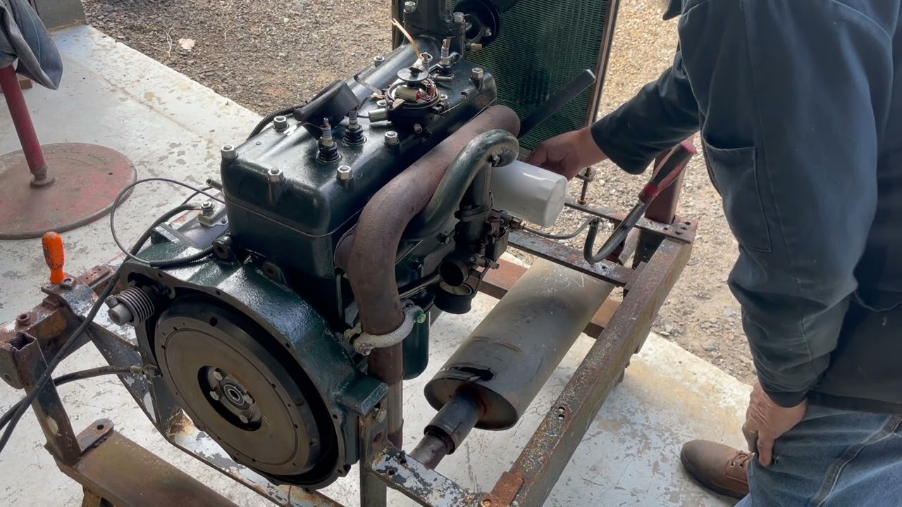 FIRST START REBUILT 1928 FORD MODEL A ENGINE