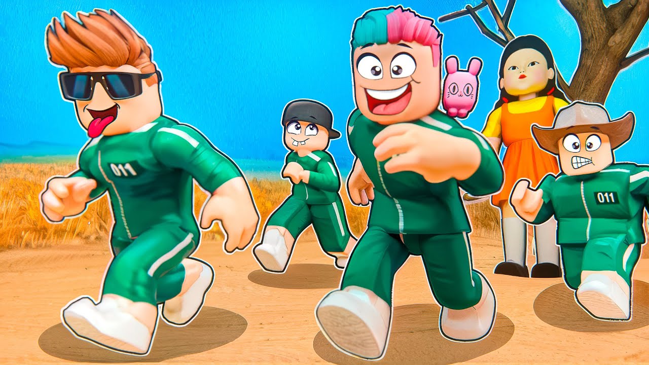 Wzieliśmy udział w SQUID GAME ROBLOX w/ 