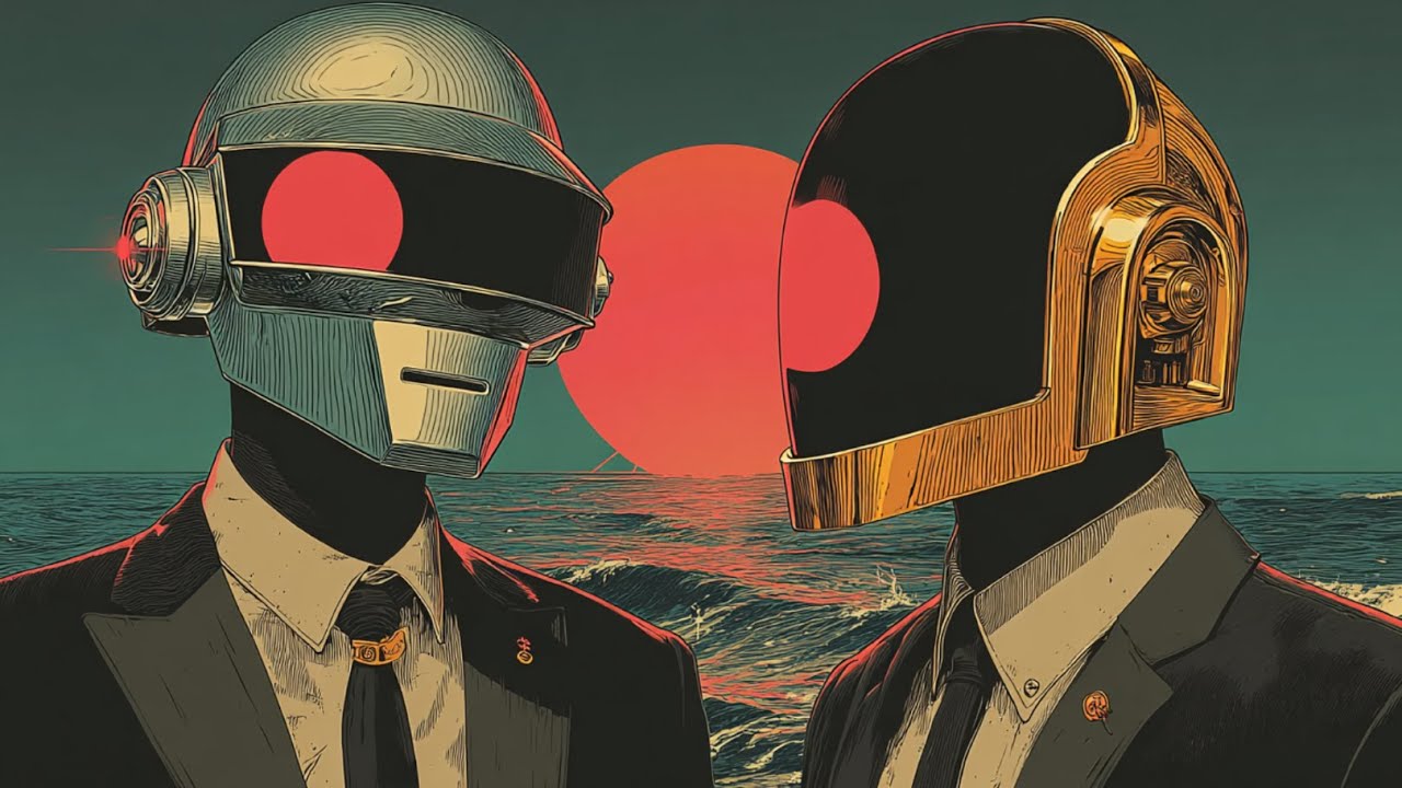 Daft Punk Sunset Voyage 🌅🚀 | Trippy Synthwave & Funk Grooves for Space Voyagers