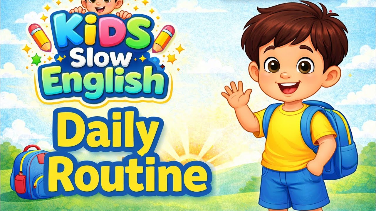 Learn Daily Routine in English | Kids Slow English