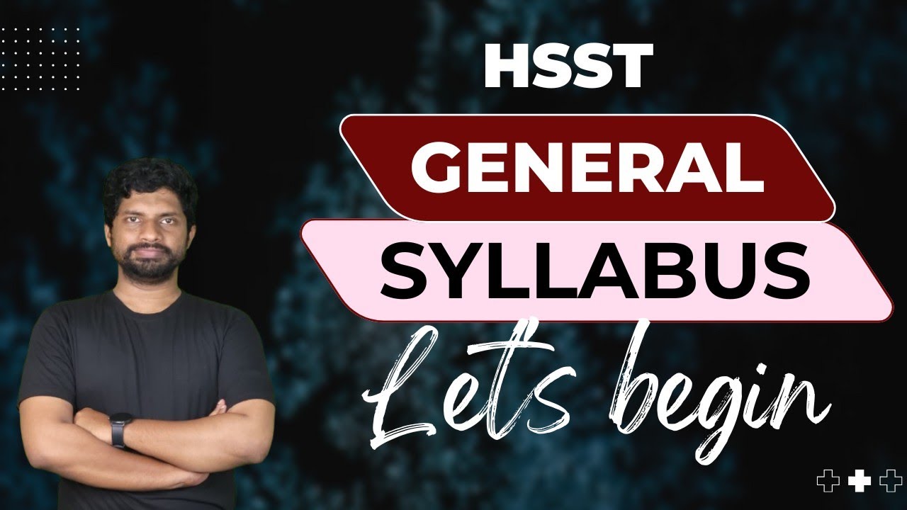 HSST GENERAL PAPER SYLLABUS