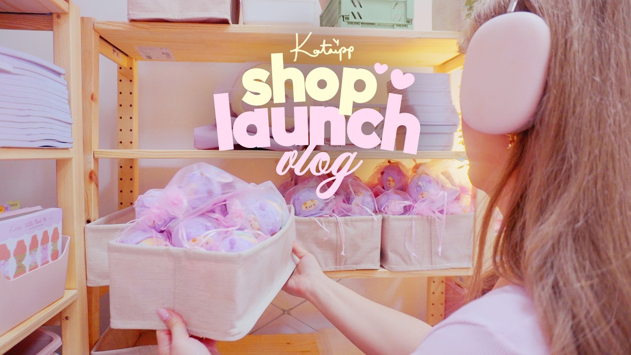 SHOP LAUNCH VLOG ✿ We went LIVE! Behind the scenes of Launching our products