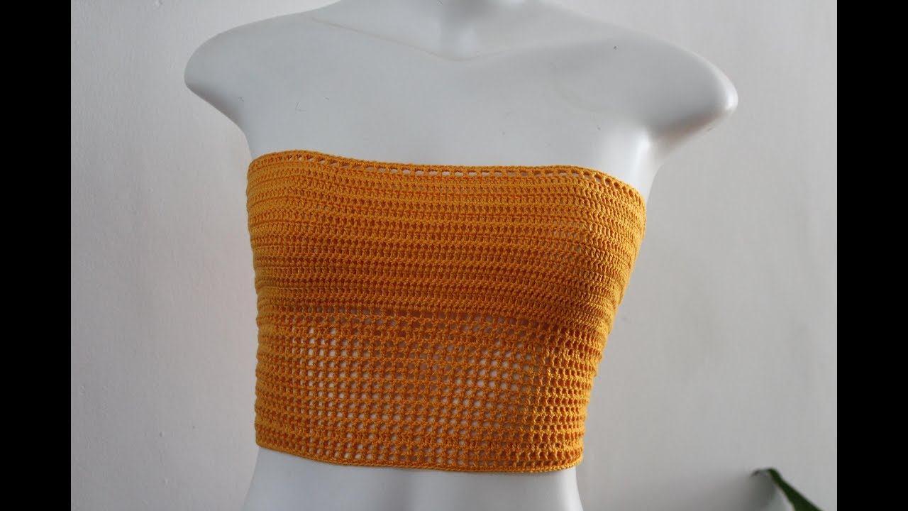 Top Cropped Tomara que Caia - Nó Chic Crochê - Kátia