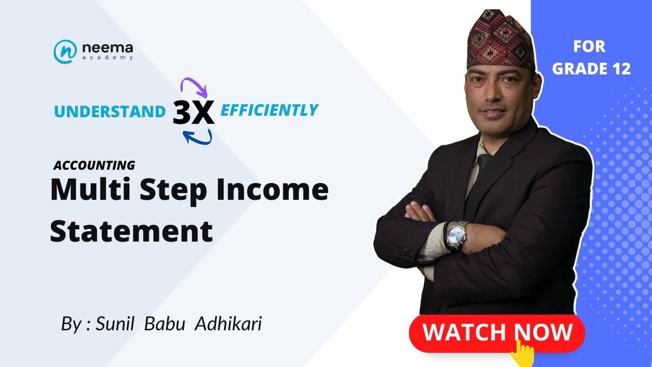Multi Step Income Statement | Part 4 | Grade 12