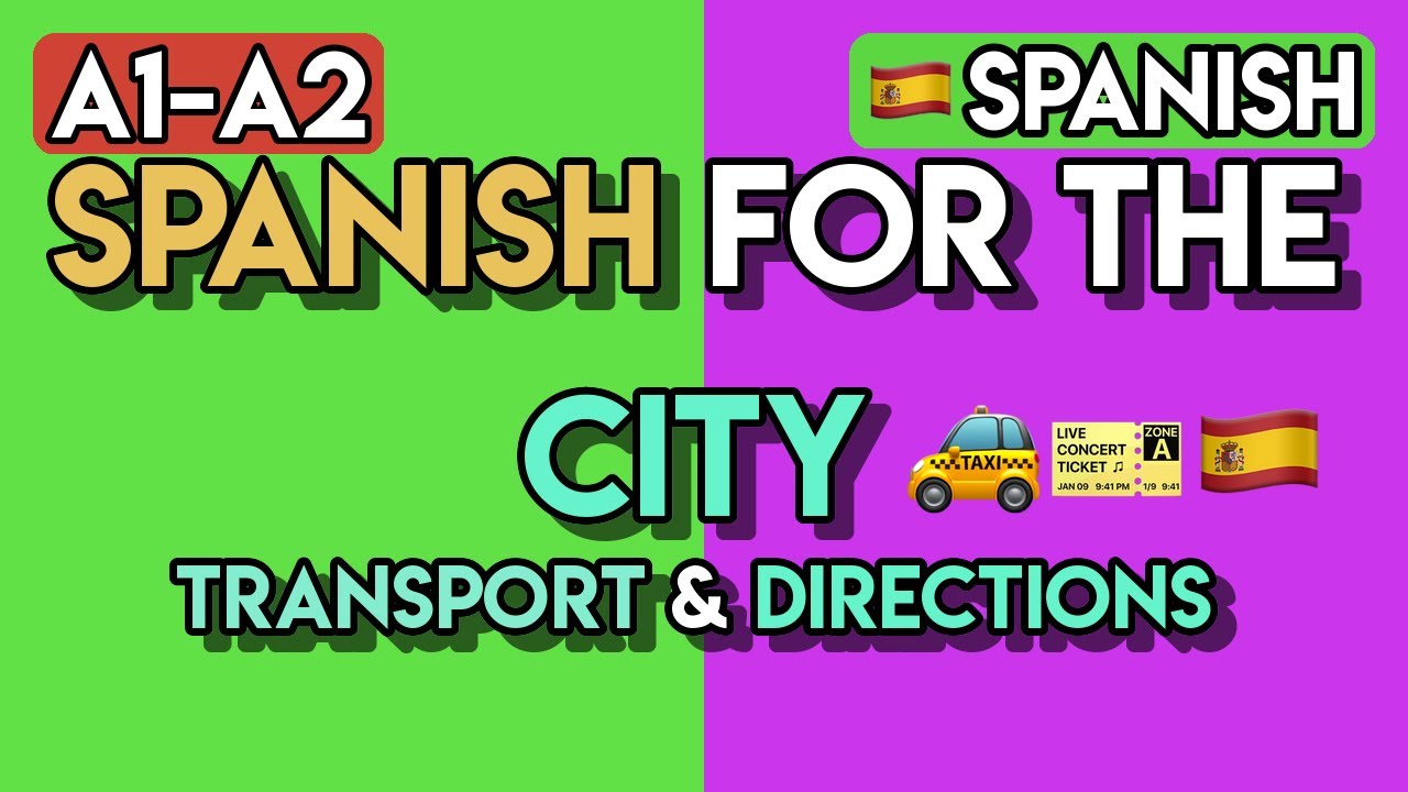 Master Spanish for Public Transport & Directions | 68+ A1-A2 Exercises for Travel & City Life