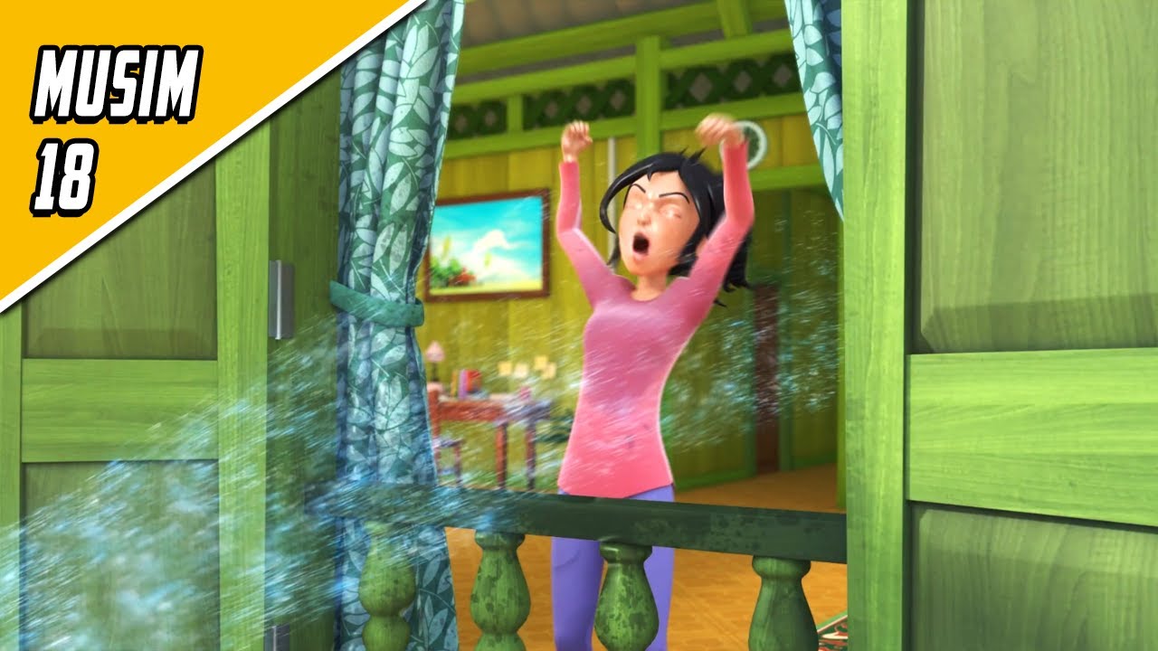 Upin & Ipin Musim 18 - Kak Ros Ngamuk Kena Siram | Upin Ipin Terbaru 2024
