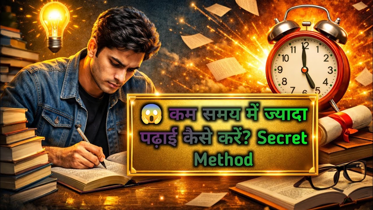 💯✅ कम समय में ज्यादा पढ़ाई कैसे करें? Secret Method | #real kahani #story 
