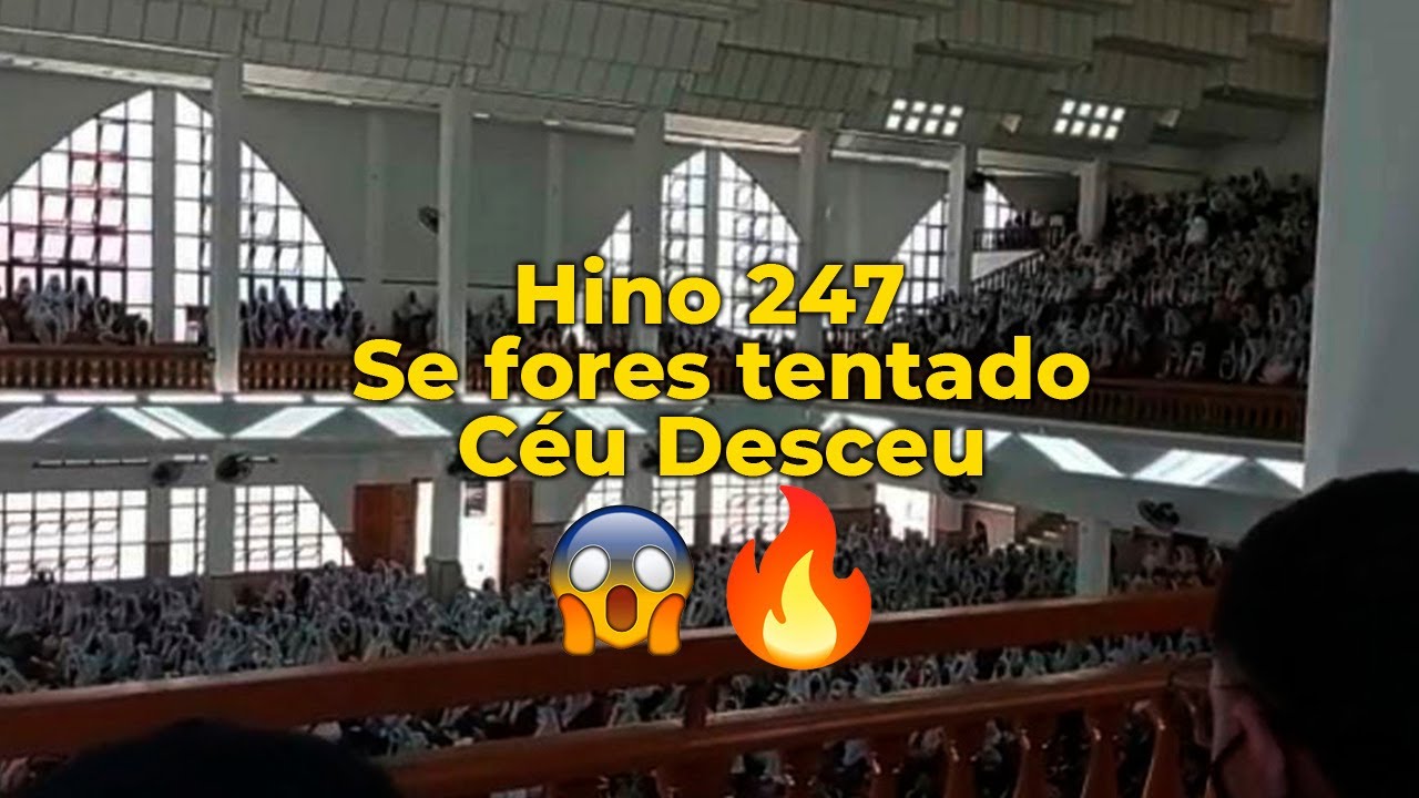 CCB Primeira Reunião da Mocidade Belo Horizonte MG  Hino 247 Se fores tentado - Na Comunhão!