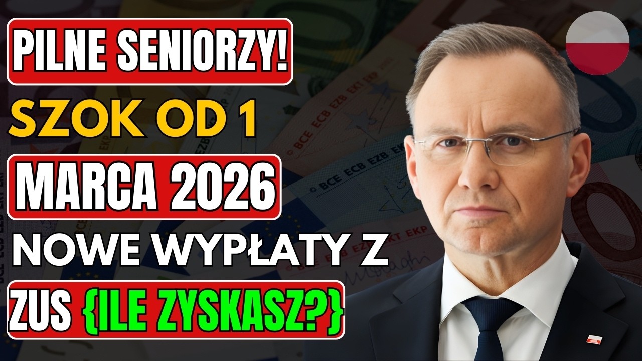PILNE 1 MARCA 2026: Waloryzacja Emerytur, Nowe Wypłaty i Ulgi dla Senior&oacute;w