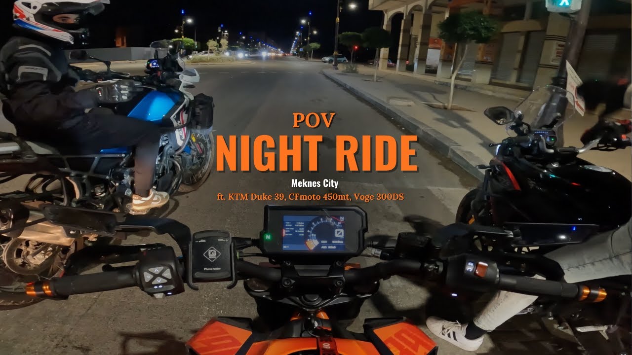 POV - Meknes city Night ride with Bros