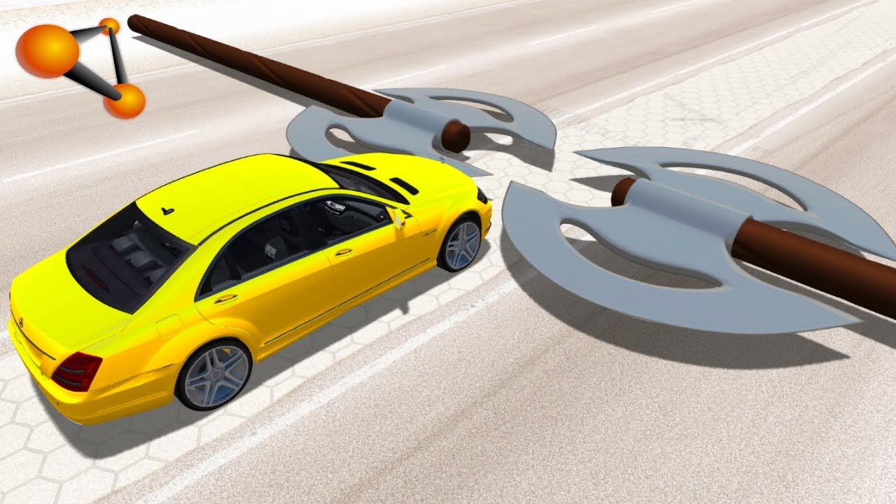 BeamNG.drive — Машины против Пилы и Топоров