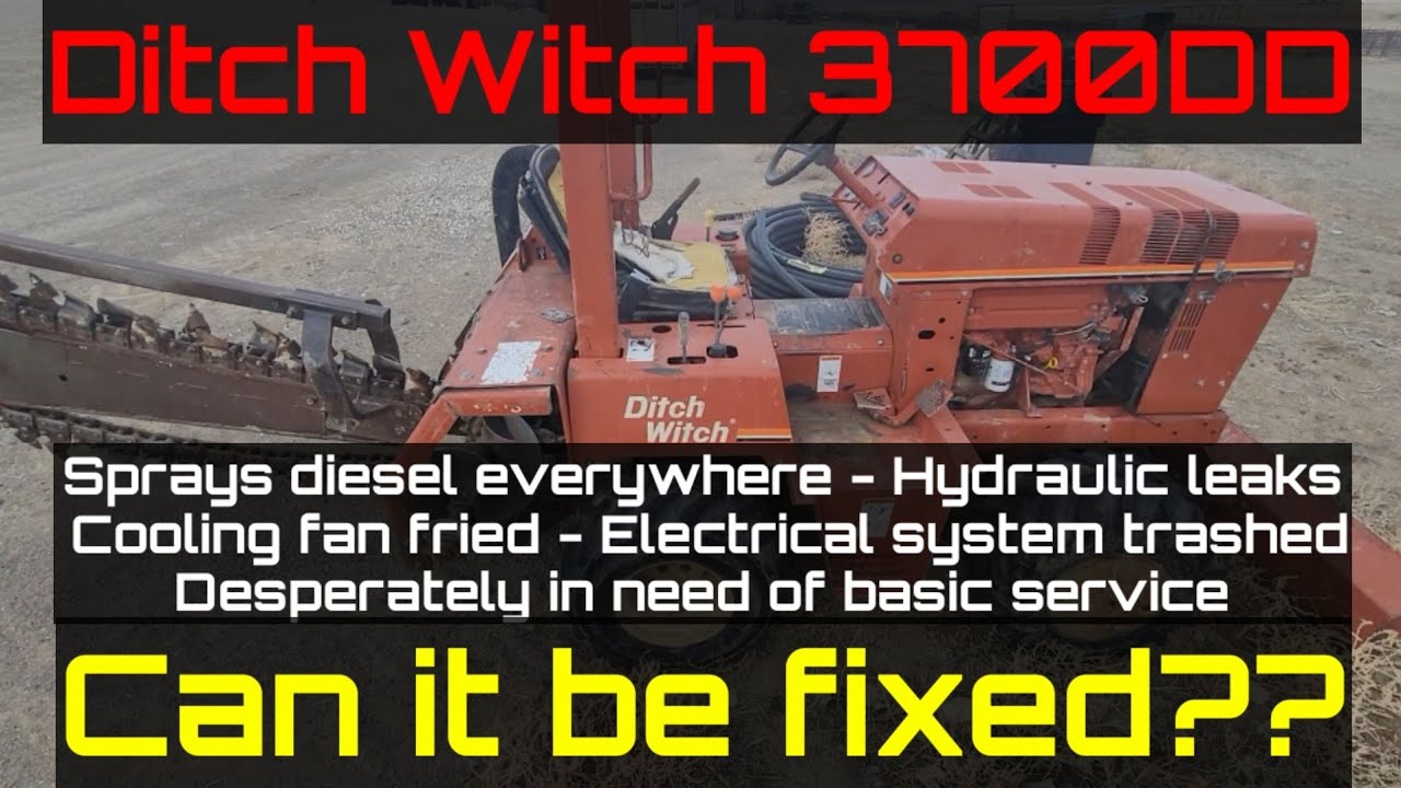 Basket Case Ditch Witch 3700 diesel trencher...can this old girl be fixed up?