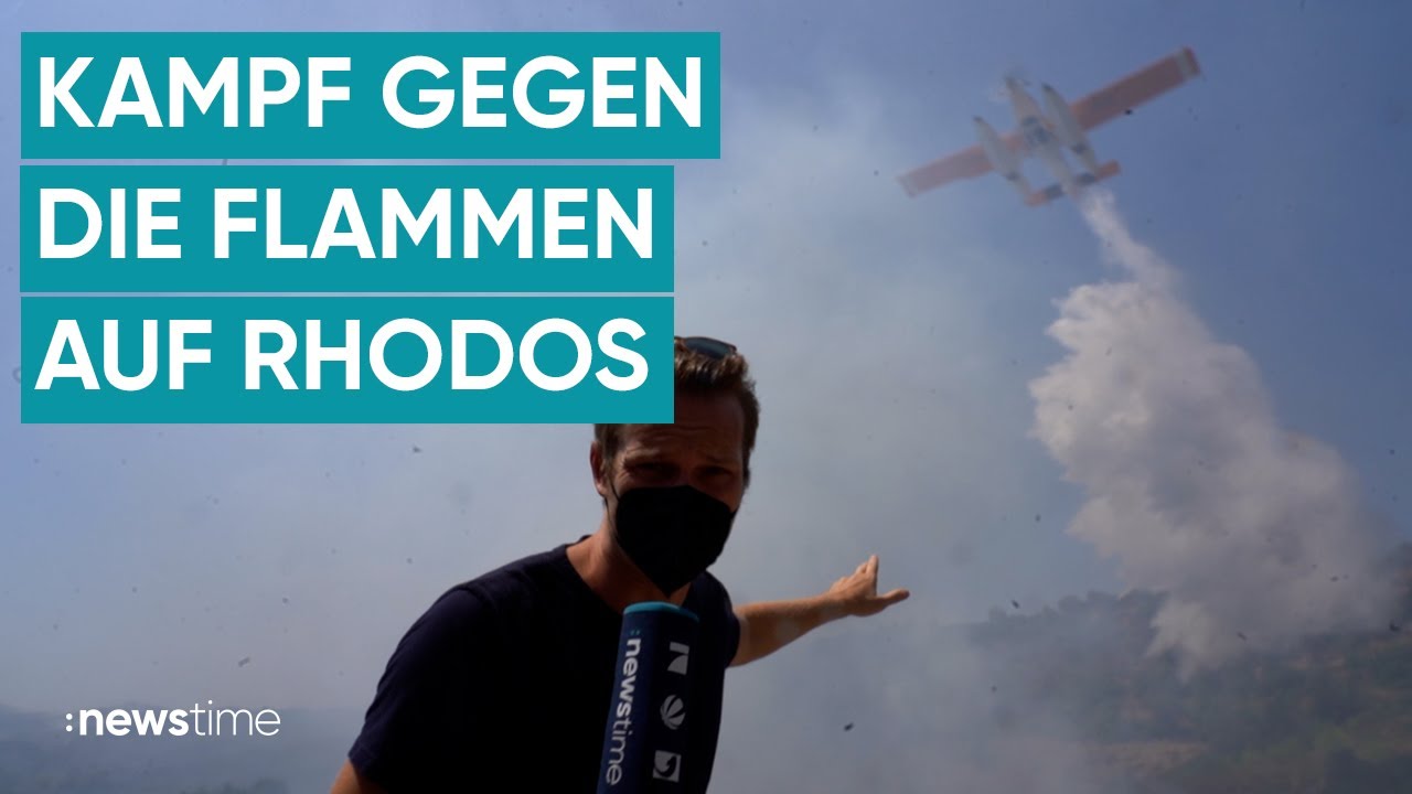 Waldbrände auf Rhodos: Einheimische kämpfen um ihr Zuhause - hier gibt niemand auf!