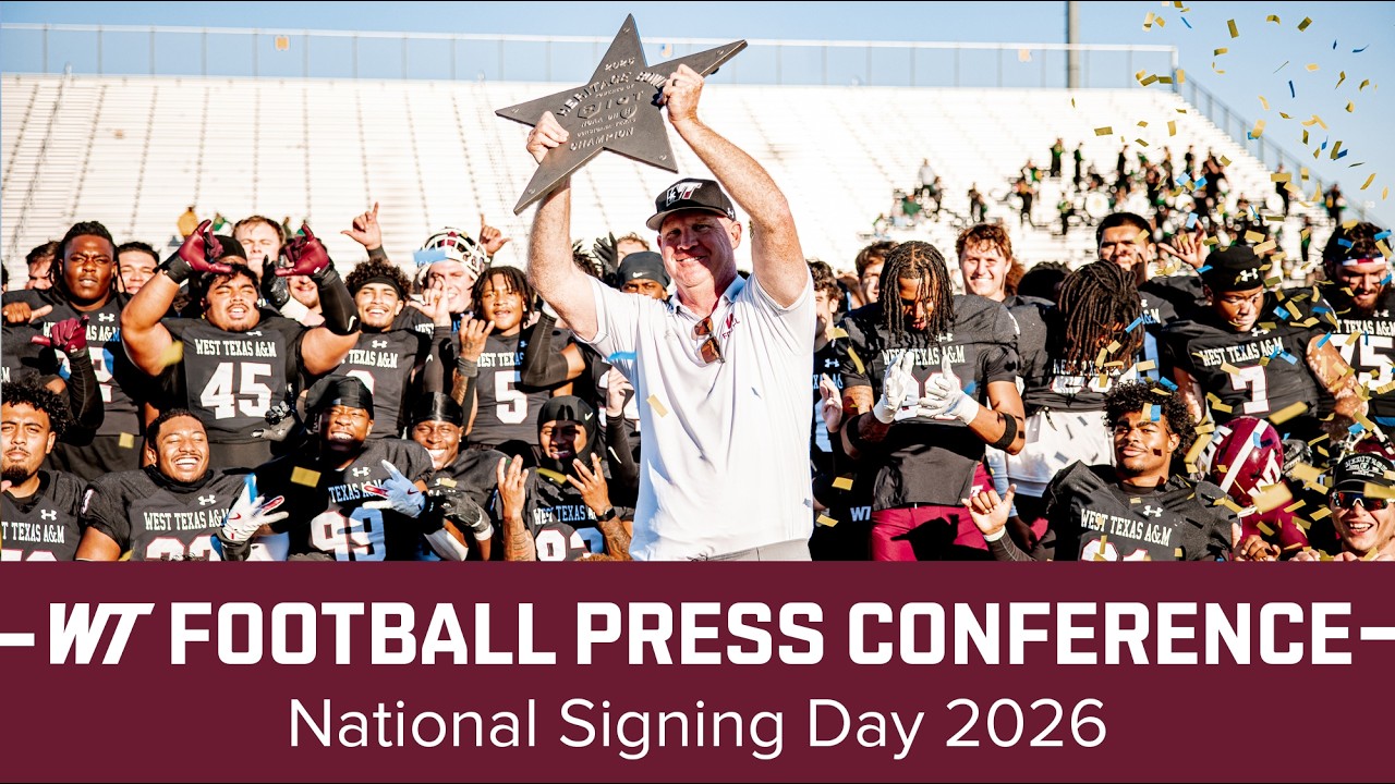 WT Football Press Conference - National Signing Day 2026