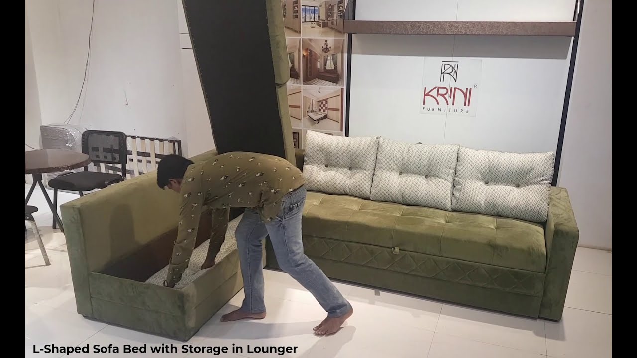 L Shape Sofa Set | Space Saving Sofa Bed | L Shape Sofa Bed with Storage